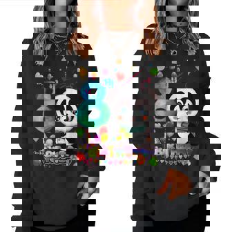 Tengo 8 Años Y Panda Cumple 8 Años Sudadera Mujer - Regaloses