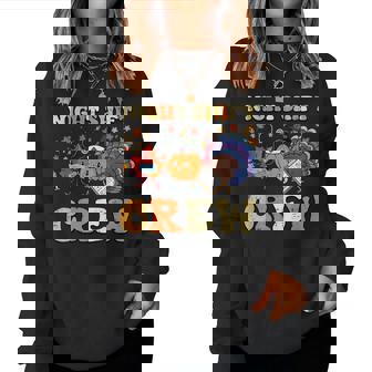 Thanksgiving Nurse Night Shift Crew Fall Scrub Top Women Women Sweatshirt | Mazezy