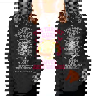 This Throat Goat Loves Juicy Weiner Rainbow Women Sweatshirt - Thegiftio