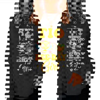 Tio Of The Birthday Girl Bee Family Birthday Party Women Sweatshirt - Seseable