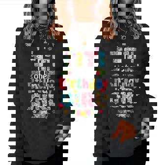 Titi Of The Birthday Girl Hawaii Family Party Decor Women Sweatshirt - Monsterry