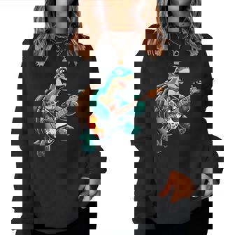 Tortue Tortue Guitare Électrique Concert Musique Hommes S Enfants Sweat-shirt pour femme - Cadeauxyz