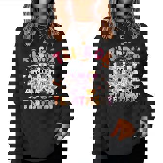 Trick Or Treatment Ghost Nurse Halloween Costume Girl Women Women Sweatshirt | Mazezy