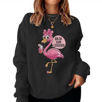 Trinkteam Mädelsabend Mit Cocktail Flamingo Sweatshirt Frauen - Geschenkecke