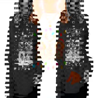 Trois Cavaliers King Charlespaniel Noël Homme Chien Sweat-shirt pour femme - Cadeauxyz