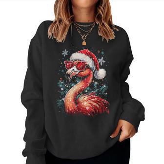 Tropischer Flamingo Weihnachten Sweatshirt Frauen - Geschenkecke