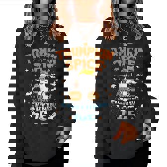 Trumpkin Spice And Everything Ice Fall Autumn Halloween Women Sweatshirt - Monsterry