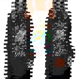 Turtle Cute Just A Girl Who Loves Turtles Women Sweatshirt - Monsterry