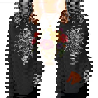 Vase Floralictorien Bouquet Élégant Fleurs De Jardin Sweat-shirt pour femme - Cadeauxyz