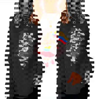 Venezuela Woman Venezuelan Flag Day Hispanic Girl Women Sweatshirt | Mazezy