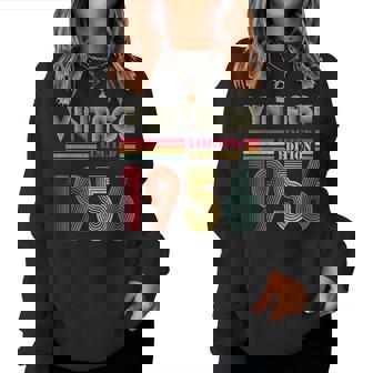 Vintage 1956 70Th Birthday 70 Years Old Women Sweatshirt | Mazezy