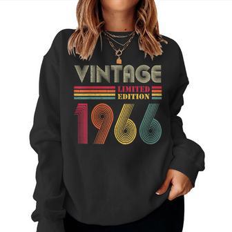 Vintage 1966 60Th Birthday 60 Years Old Women Sweatshirt | Seseable CA