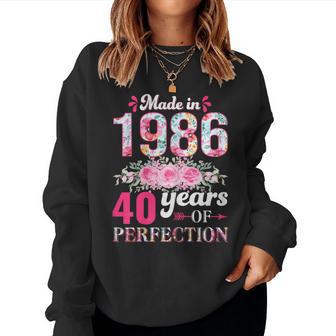 Vintage 1986 40 Años Cumpleaños Regalo Made In 1986 Sudadera Mujer - Regaloses
