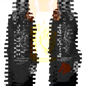 Vintage Ezekiel 36-26 Heart Of Flesh Bible Verse Christian Women Sweatshirt - Monsterry