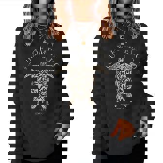 Vintage Sea Turtle Gulf Of Mexico Est 1550 Anti Trump Women Sweatshirt - Thegiftio