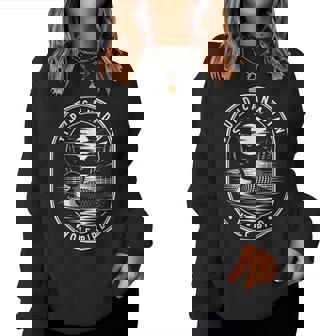 Vintage Stupid Canadian Wolf Bird Cute Loon Sarcastic Animal Women Sweatshirt - Thegiftio