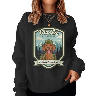 Vizsla Escursionismo Club All'aperto Avventuraintage Cane Mamma Pap Women Sweatshirt - Novitaregali