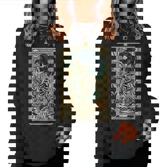 Volleyball Mom Tarot Card Skeleton Mama Women Sweatshirt | Seseable FR