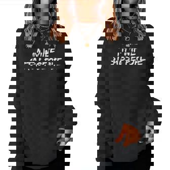 My Wife Stabs People Wife Quote Women Sweatshirt | Seseable UK