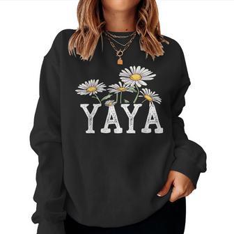 Yaya Floral Chamomile Mother's Day Yaya Women Sweatshirt - Thegiftio UK