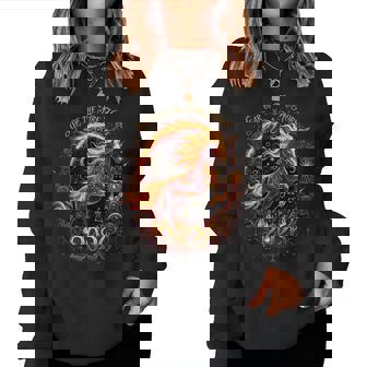 Year Of The Fire Horse 2026 Lunar Chinese New Year Zodiac Women Sweatshirt - Monsterry