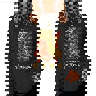 Year Of The Fire Horse Zodiac Chinese New Year 2026 Women Sweatshirt | Mazezy