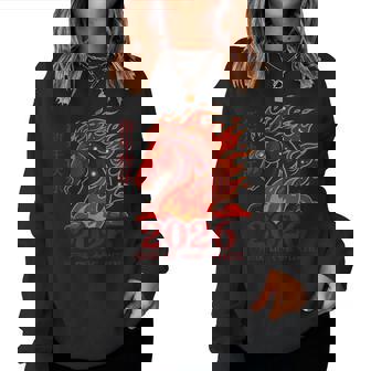 Year Of The Horse Lunar Chinese New Year Fire Horse Women Sweatshirt - Monsterry