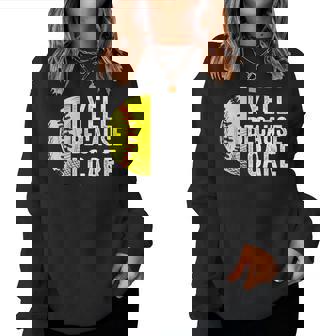 I Yell Because I Care Softball Vintage Dad Mom Women Women Sweatshirt - Thegiftio