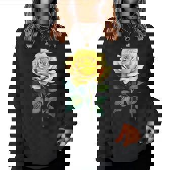 Yellow Rose Flower Gardening Gardener Women Sweatshirt | Seseable CA