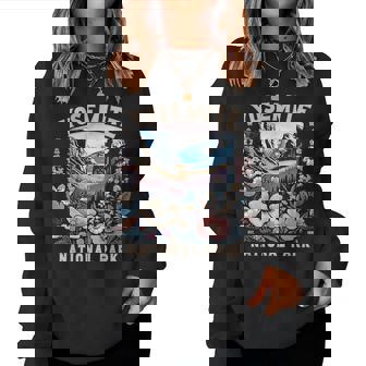 Yosemite National Park Floral Vintage Mens Women Sweatshirt | Seseable UK