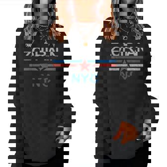 Zohran Mamdani Mayor Nyc New York City Us Flag Women Women Sweatshirt | Mazezy