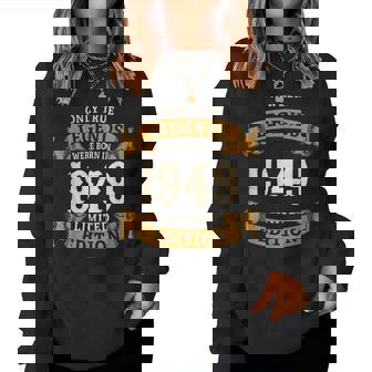 ヴィンテージ 1949 ギフト 男性 女性 長寿祝い 1949年生まれ 喜寿祝い ユニークな誕生日プレゼント レディーススウェットシャツ - Kawaiitshirt