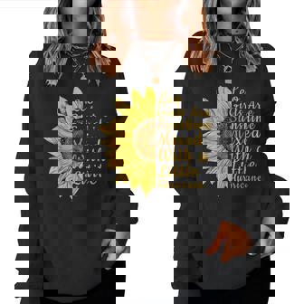 獅子座 ひまわり 花 恋人 7月8月誕生日 レディーススウェットシャツ - Kawaiitshirt