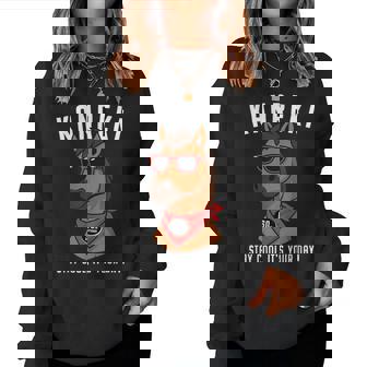 還暦祝い 馬 うま好き 干支 父 男性 女性 還暦 お祝い 60歳 おもしろ おもろい レディーススウェットシャツ - Kawaiitshirt