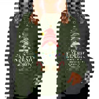 99 Matching Christmas Gnome Family Pjs The Sarcastic Gnome Family Christmas Pajama Party -Adult Small Black V-Neck Christmas Cartoon Gnome Winter Women Sweatshirt - Thegiftio