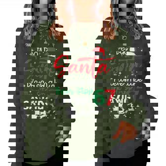Dear Santa 67 Christmas Six Seven 6-7 Women Women Sweatshirt | Seseable CA