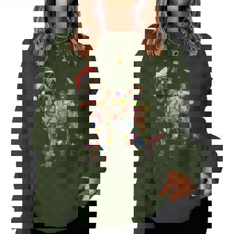 Dog Christmas Santa Hat Belgian Malinois Dog Lover Xmas For Women Women Sweatshirt - Thegiftio