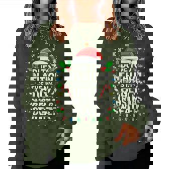 Due To Inflation Ugly Christmas Sweater Xmas Women Sweatshirt | Seseable UK