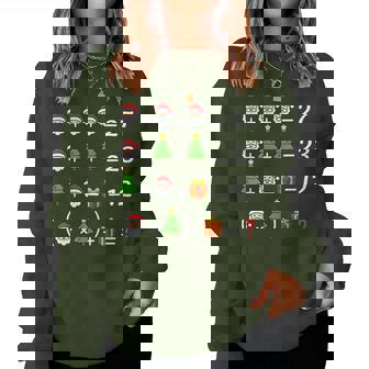 67 Meme Christmas Math Teacher Santa Six Seven Puzzle Women Sweatshirt - Thegiftio