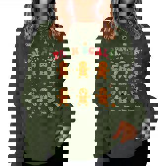 Pain Scale Gingerbread Christmas Nurse Doctor Medical Women Sweatshirt | Seseable CA