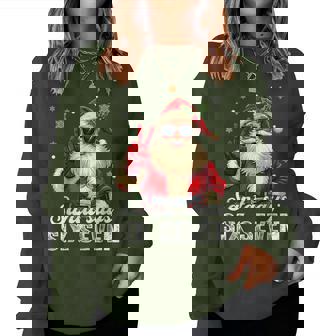 Santa Says Six Seven Christmas 67 Meme Xmas Boys Girls Women Sweatshirt - Monsterry