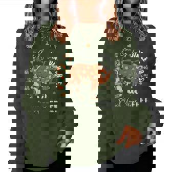 Giddy Up Jingle Horse Pick Up Your Feet Western Christmas Women Sweatshirt | Seseable CA