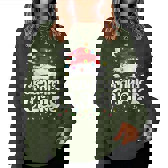 Grandma Claus Matching Family Christmas Xmas Pajamas Women Sweatshirt - Monsterry