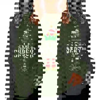 I'm The Sarcastic Elf Christmas Family Pjs Costume Women Sweatshirt - Thegiftio