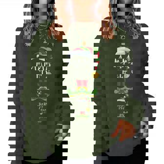 Mama And Baby Elf Pregnancy Matching Family Christmas Women Sweatshirt - Novitaregali