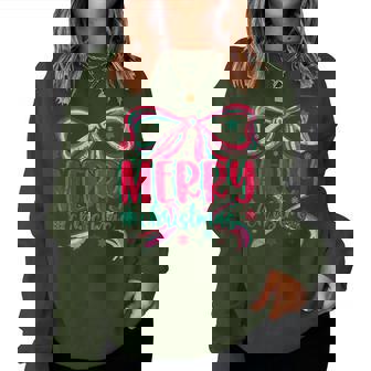 Retro Merry Christmas Coquette Xmas Holiday Woman Men Women Sweatshirt | Seseable FR