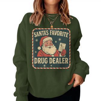 Santa Favorite Drug Dealer Christmas Pharmacy Tech Nurse Women Sweatshirt | Seseable UK