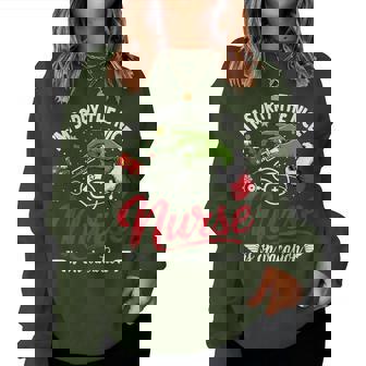 I Am Sorry The Nice Nurse Is On Vacation Christmas Women Sweatshirt | Mazezy