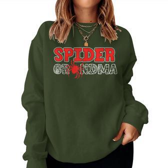 Spider Grandma Spidey Birthday Matching Family Christmas Women Sweatshirt - Monsterry