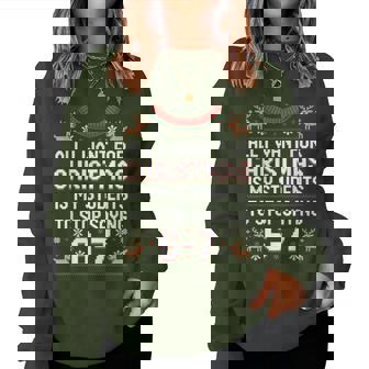 Students Saying 6-7 67 Six Seven Teacher Christmas Women Sweatshirt | Seseable CA